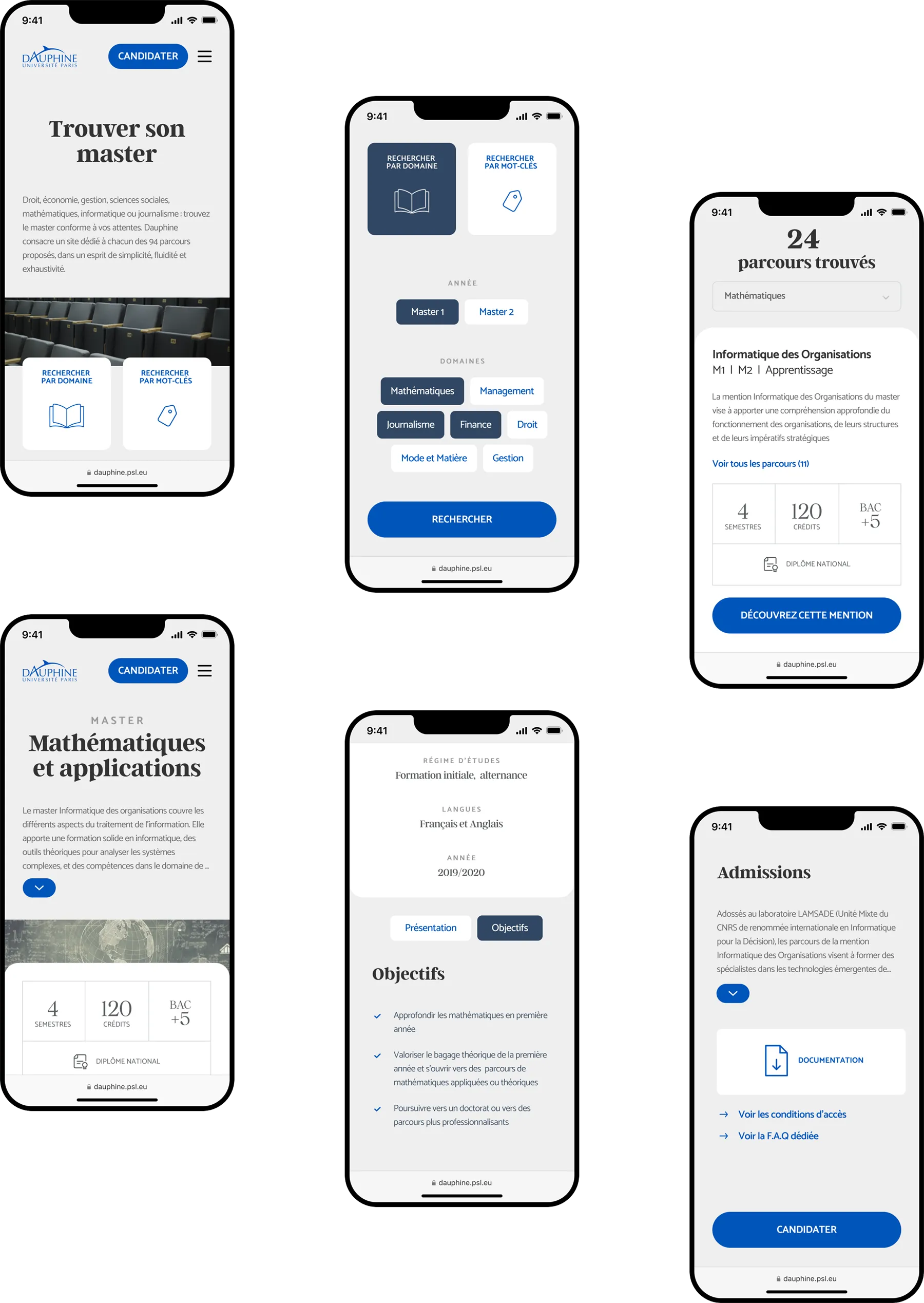 UI/UX designer — Projet Dauphine