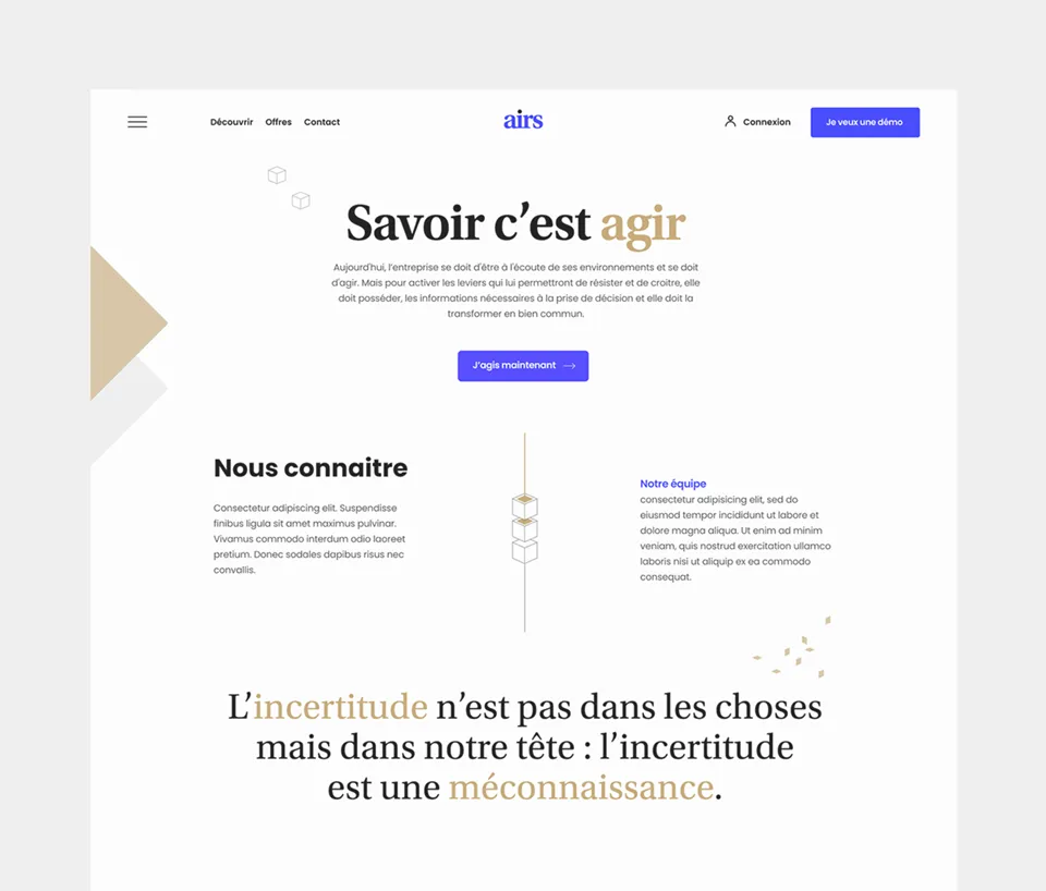 UI/UX designer — Projet Airs