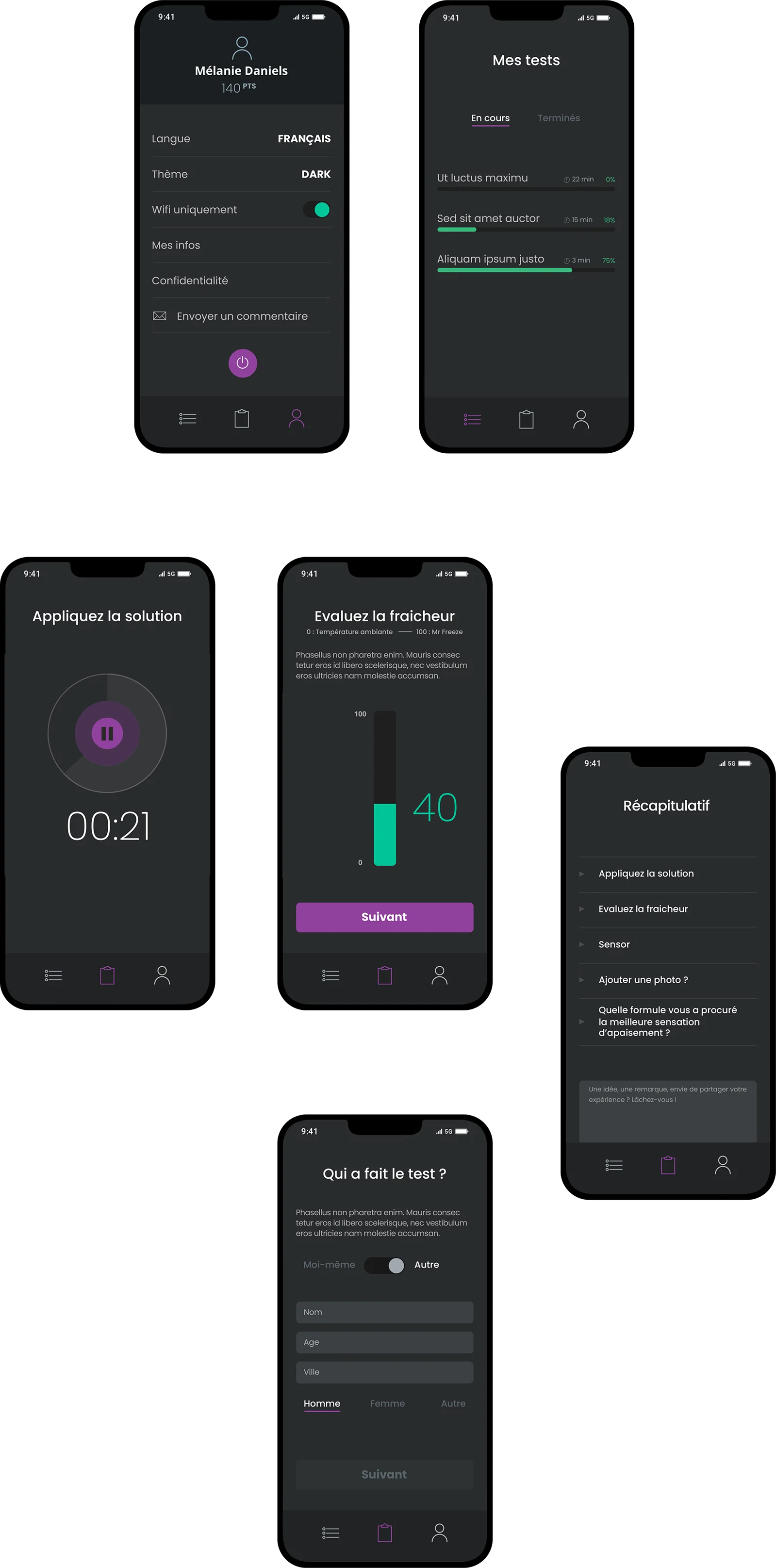 UI/UX designer — Projet DNA