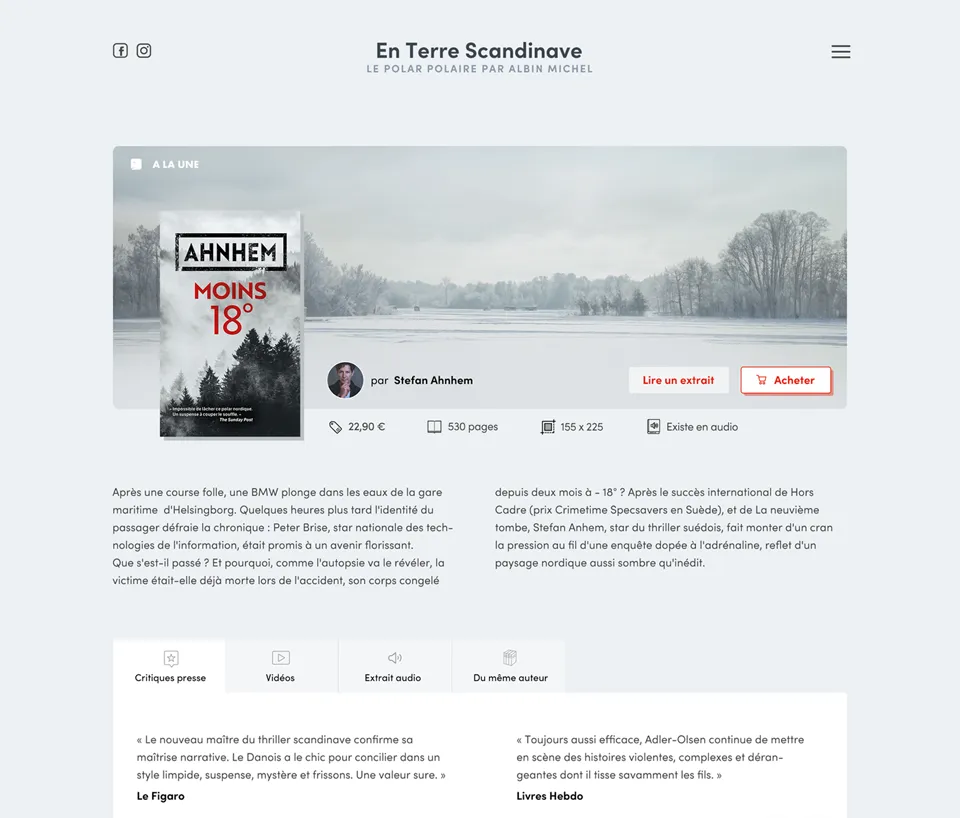 UI/UX designer — Projet En terre scandinave