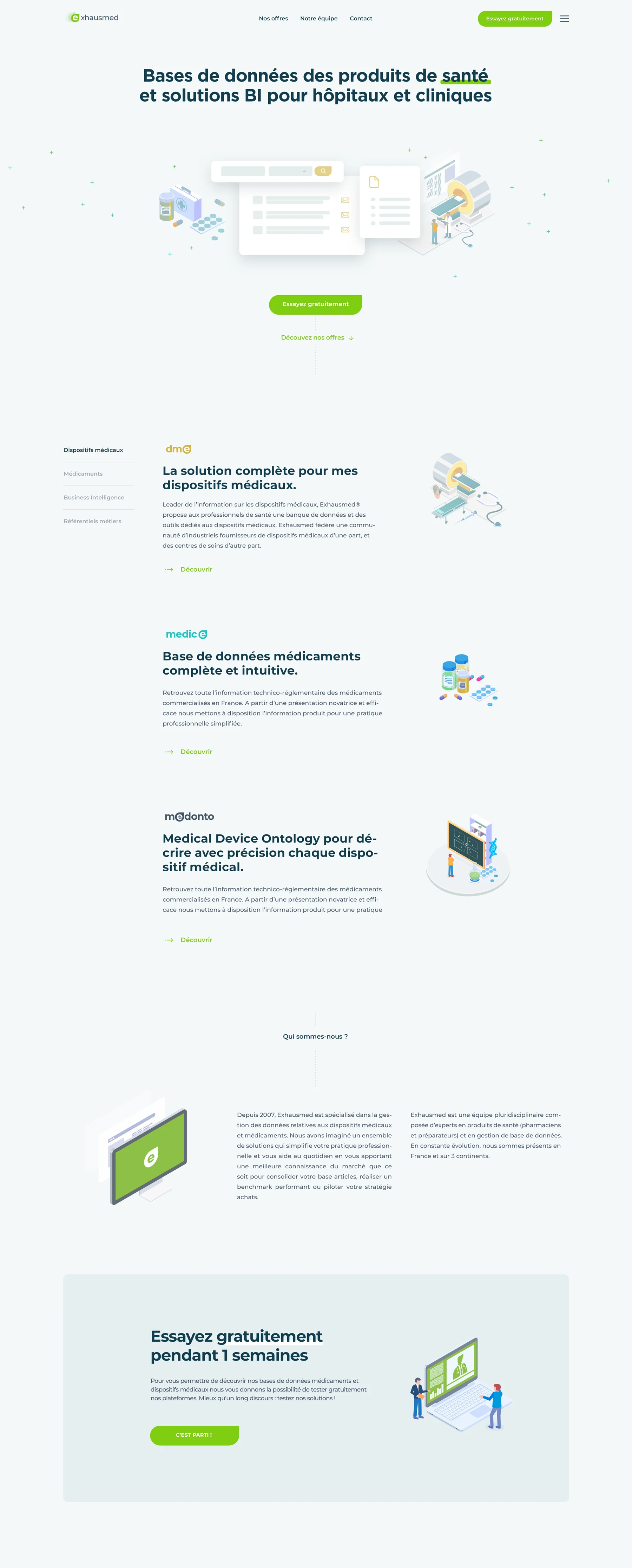 UI/UX designer — Projet Exhausmed